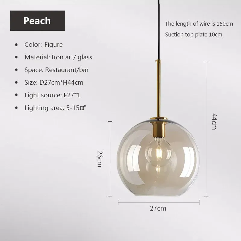 Modern Adjustable Hand Blown Lux Pendant Lights