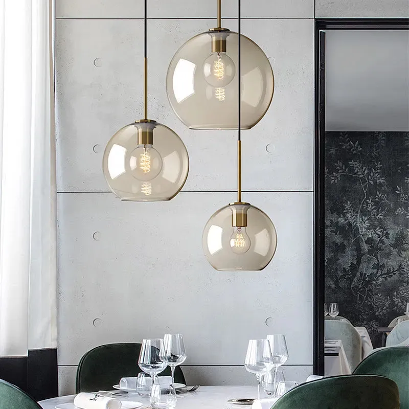 Modern Adjustable Hand Blown Lux Pendant Lights