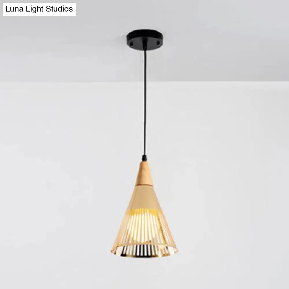 Modern Gold Conical Ceiling Light for Restaurants and Cafes