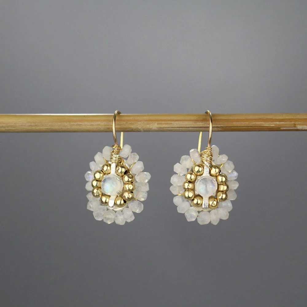 Moonstone Mandala Earrings