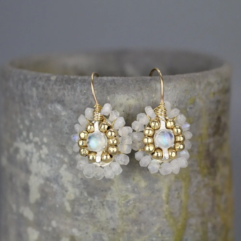 Moonstone Mandala Earrings