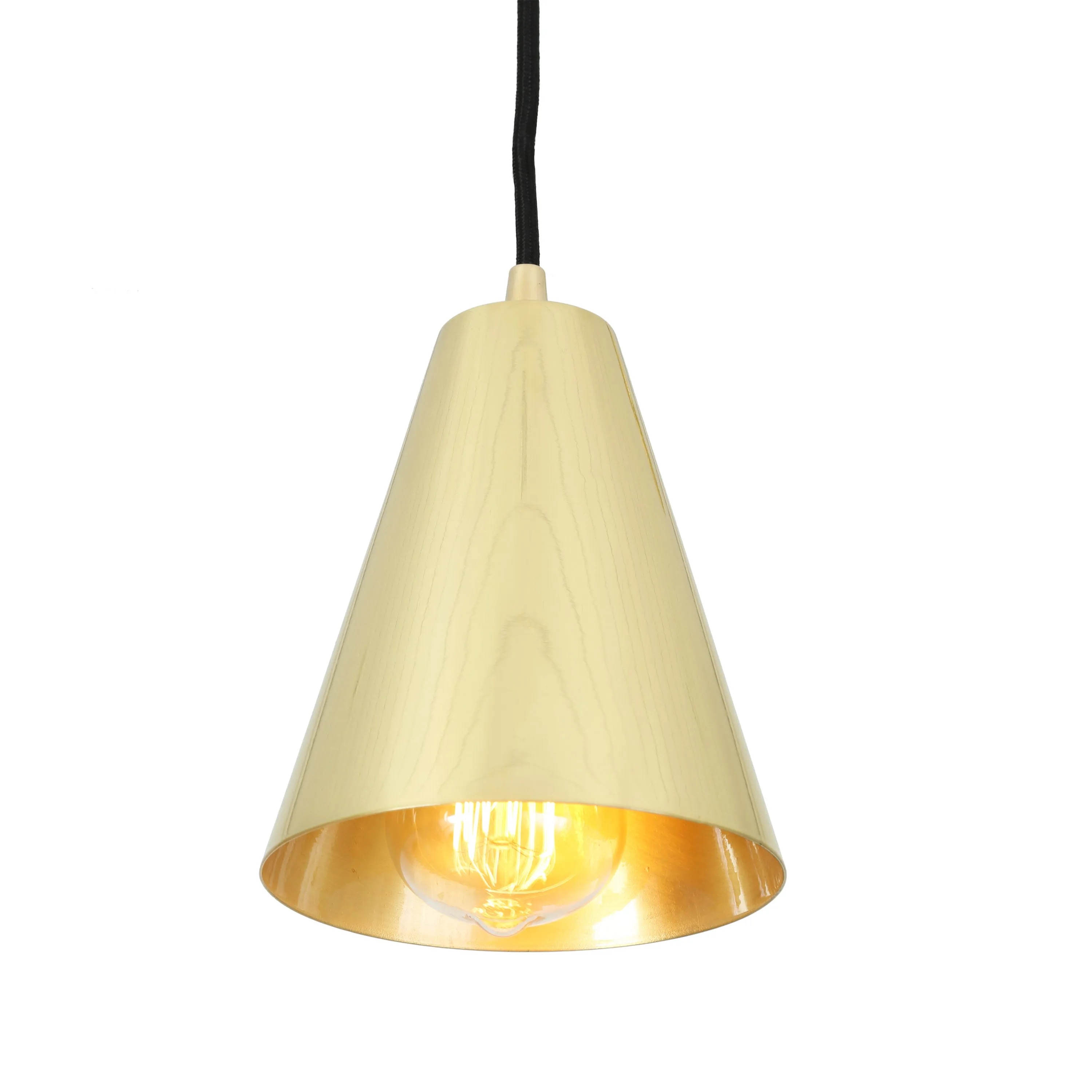 Moya Modern Brass Cone Pendant Light