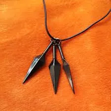 Naruto Anime 3 Kunai Knife Necklace Pendant |Cosplay Jewellery|