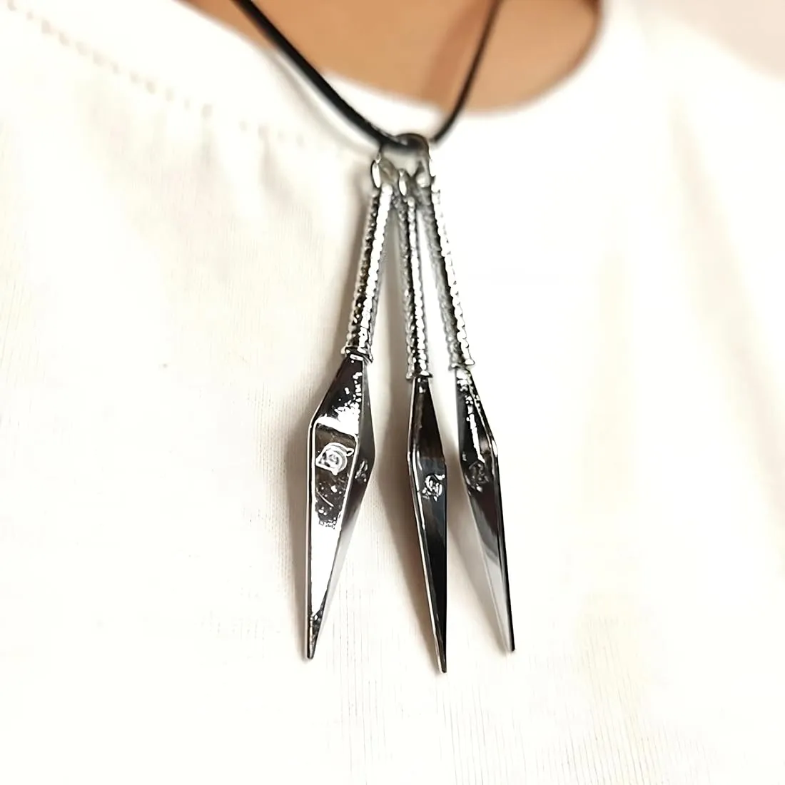 Naruto Anime 3 Kunai Knife Necklace Pendant |Cosplay Jewellery|