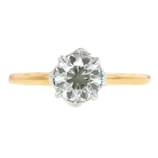 North Star Engagement Ring, Old European 1.04ct., West 13th Collection