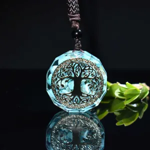 Orgonite Tree of Life Turquoise Necklace