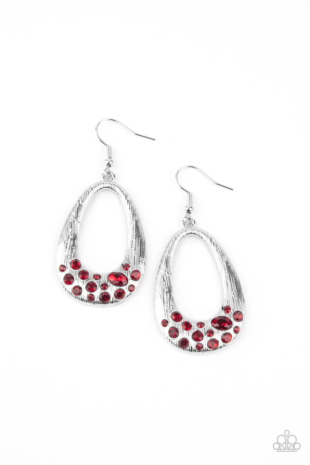 Paparazzi Accessories - Better LUXE Next Time #E287 - Red Earrings