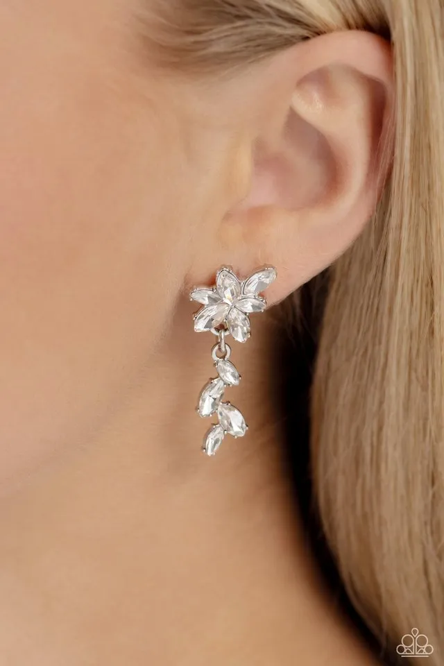 Paparazzi Earring ~ Goddess Grove - White