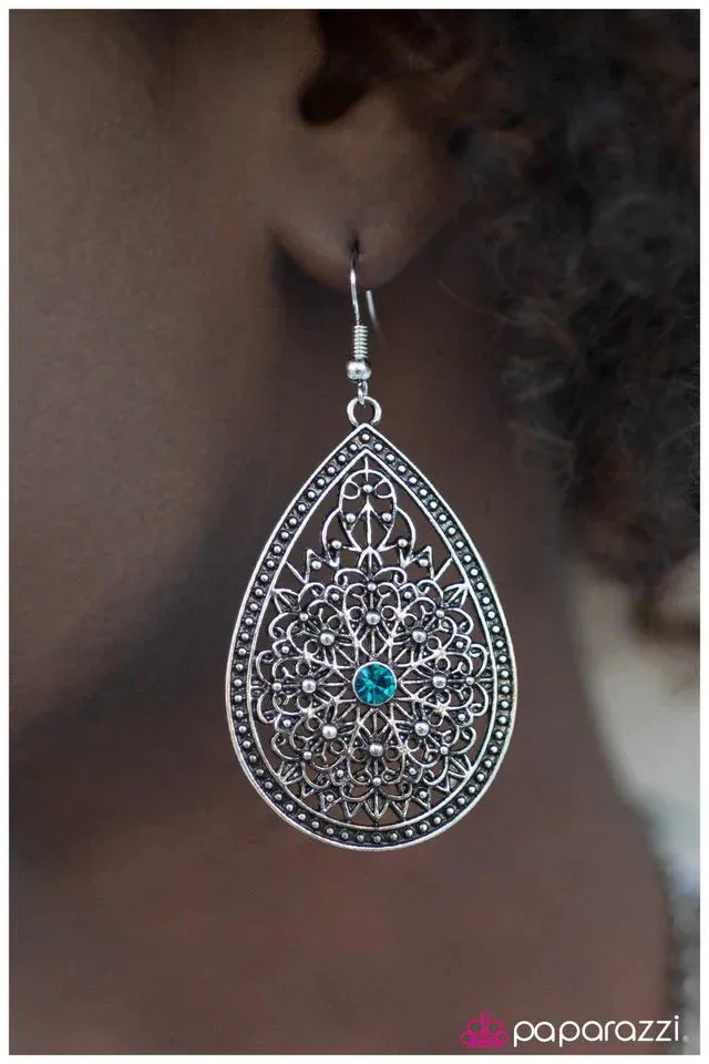 Paparazzi Earring ~ My Queen - Blue