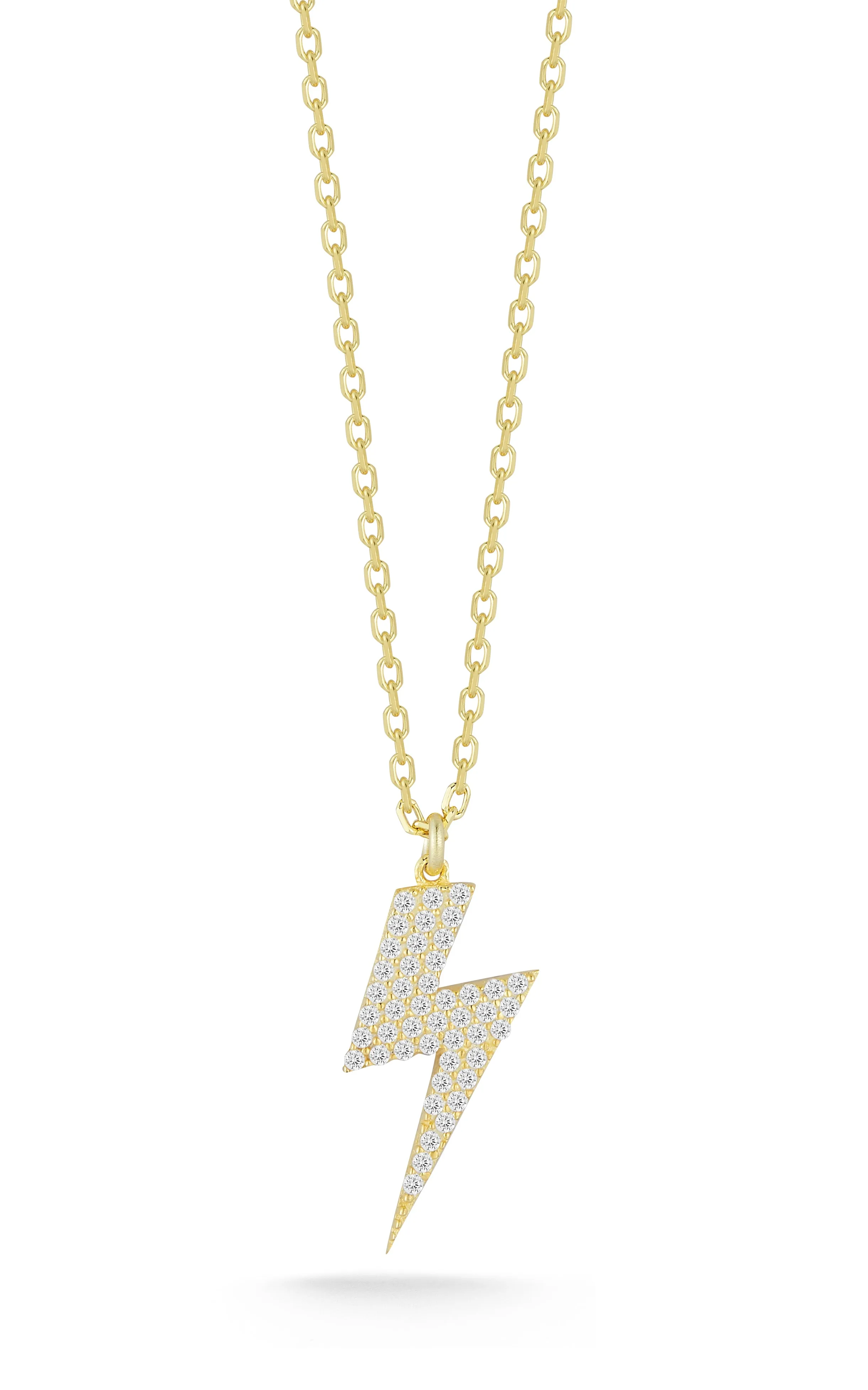 Pavé Lightning Bolt Necklace