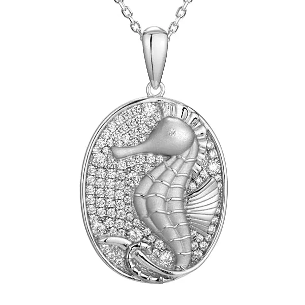 Pavé Magical Seahorse Medallion