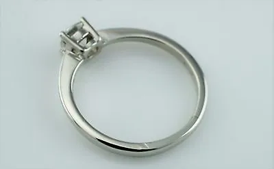 Platinum & 0.35ct Diamond Solitare Ring  - Size I