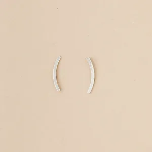 Refined Earring Collection - Comet Curve/Sterling Silver