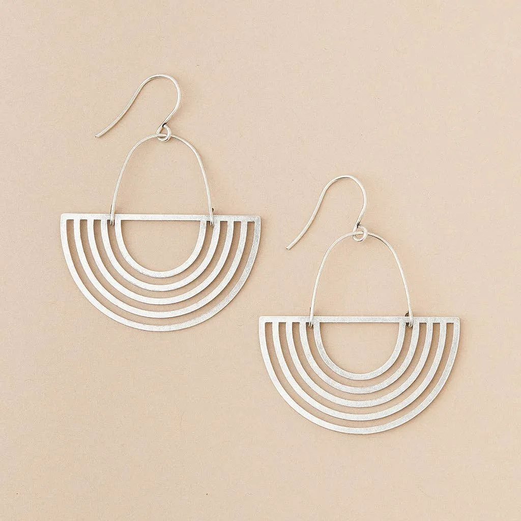 Refined Earring Collection - Solar Rays / Sterling Silver