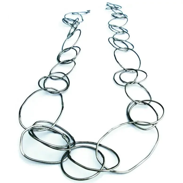 Rings Stainless Steel Neck Chain JRRRP01 Jewelry by Metallic Evolution