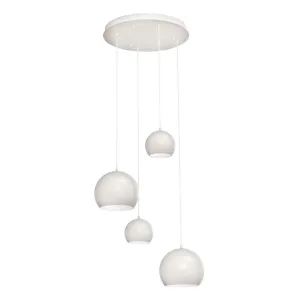 Roxy 24 in. 4 Lights Pendant Light White Finish