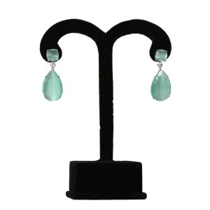 Sea Blue Topaz Earrings