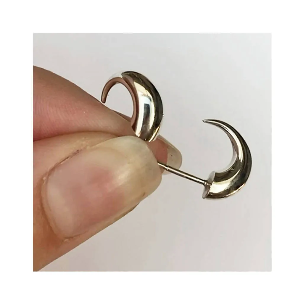 Silver Wiggly Hoop Earrings 5MM