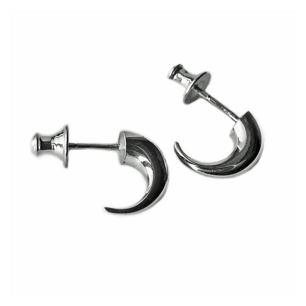 Silver Wiggly Hoop Earrings 5MM