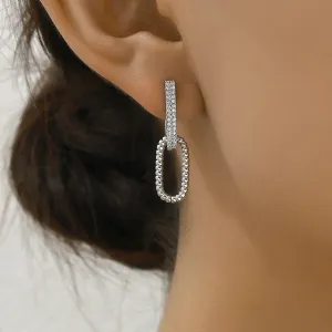 Simple Zircon Fashion Earrings