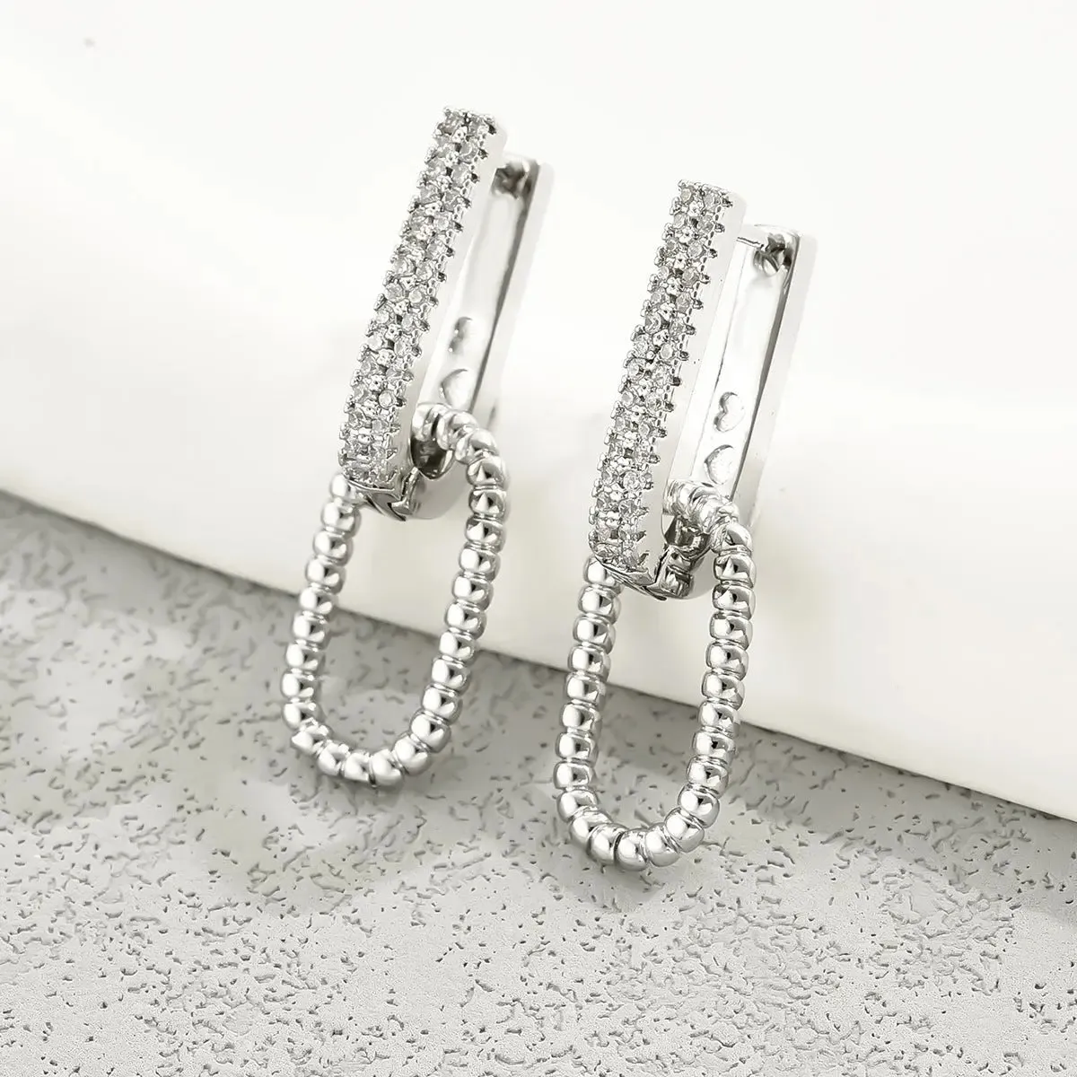 Simple Zircon Fashion Earrings