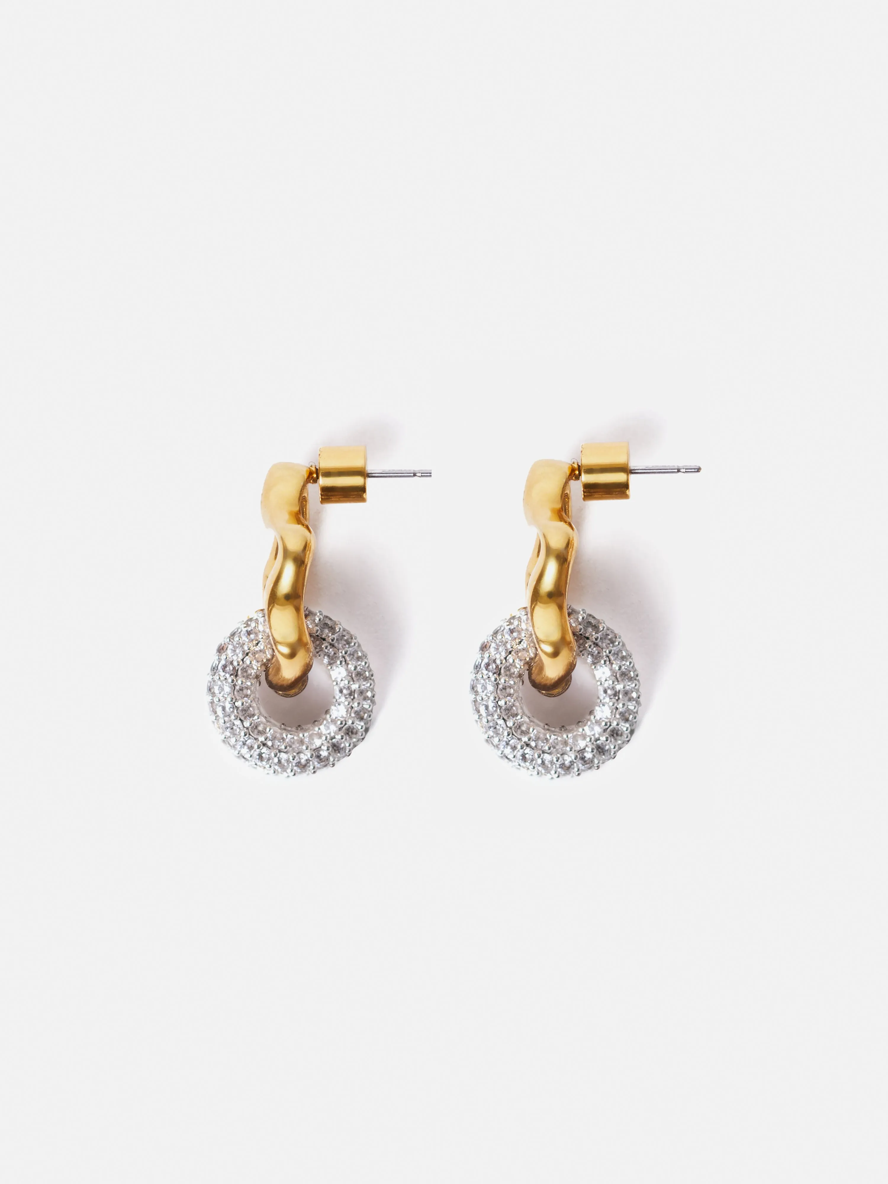 Sparkle Loop Earrings | Gold