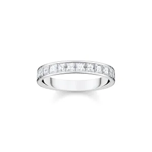 STERLING SILVER HERITAGE CZ BAND