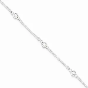 Sterling Silver Polished with Childrens Bracelet