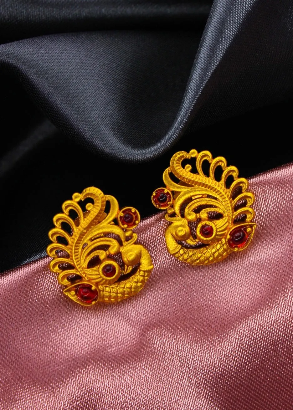 STYLISH PEACOCK DESIGN EARRINGS