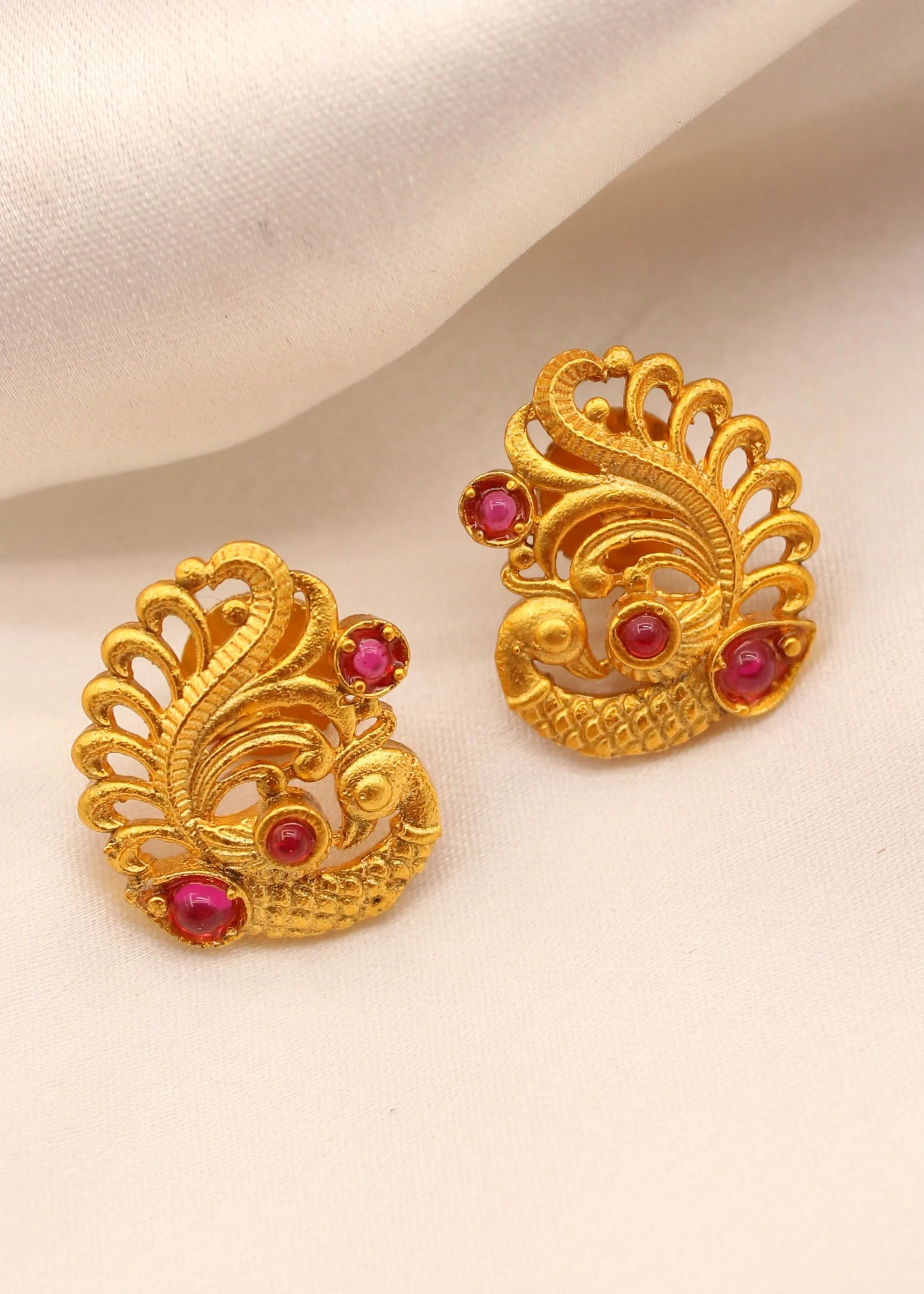 STYLISH PEACOCK DESIGN EARRINGS