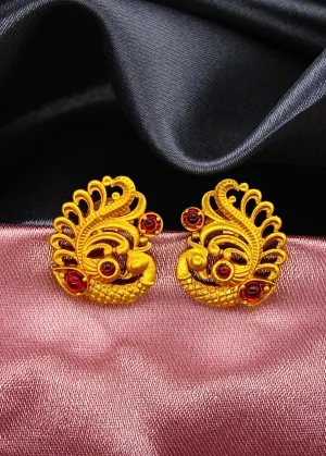 STYLISH PEACOCK DESIGN EARRINGS