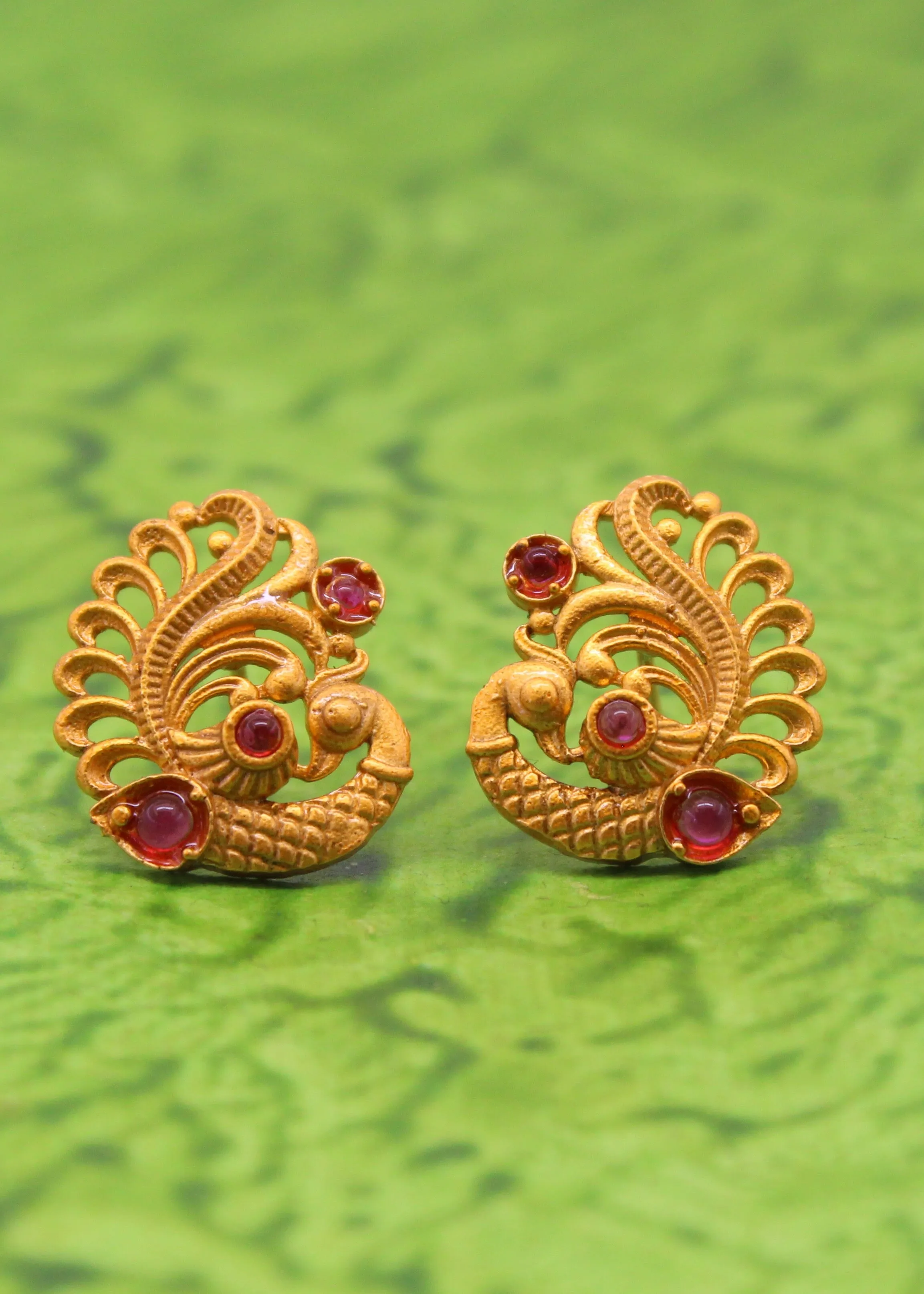 STYLISH PEACOCK DESIGN EARRINGS