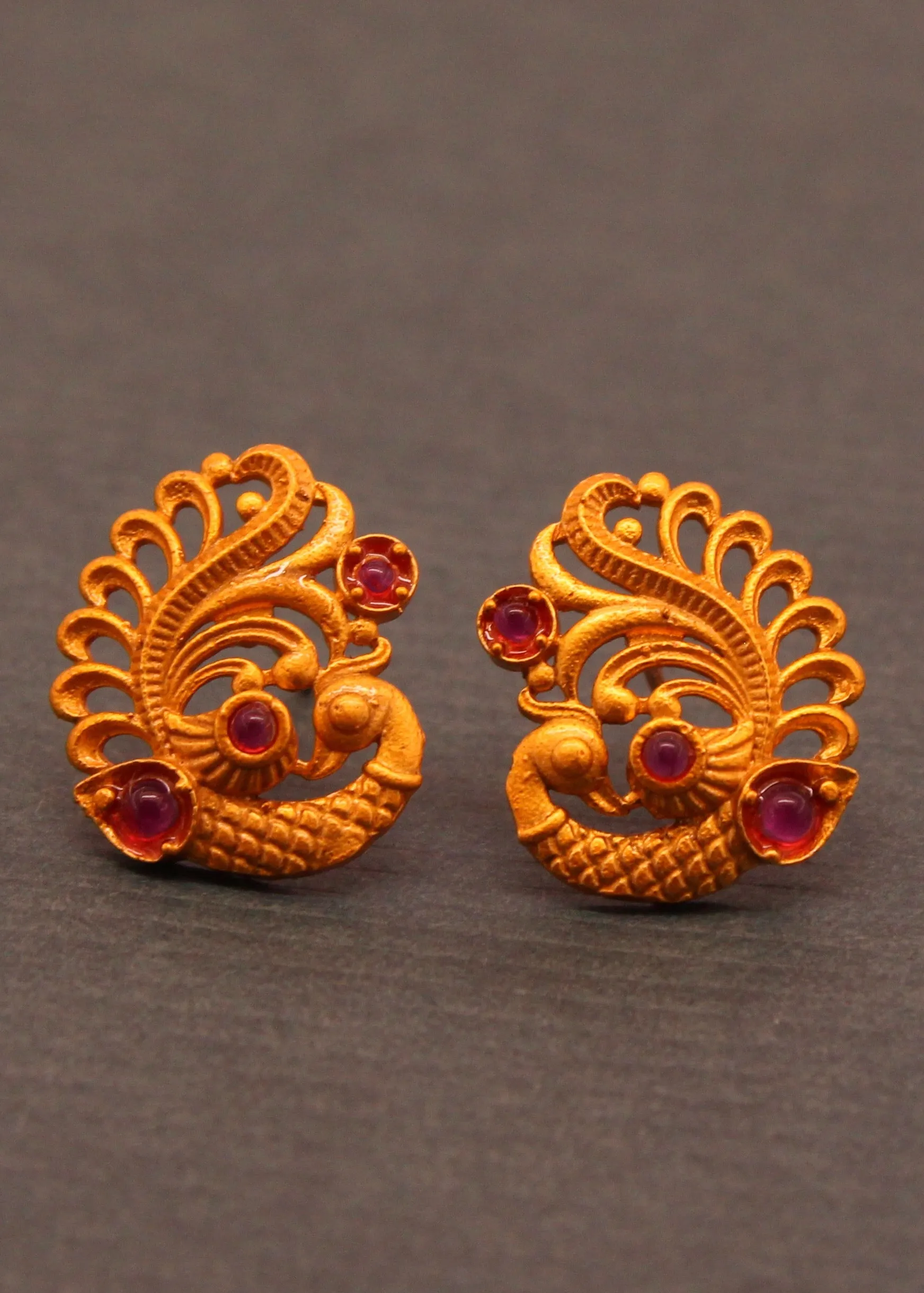 STYLISH PEACOCK DESIGN EARRINGS