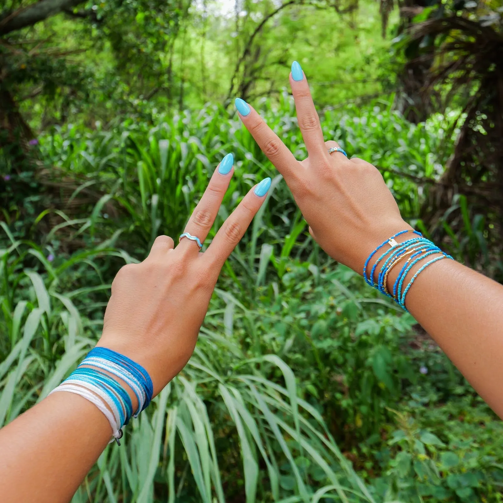 Surfrider Enamel Wiggle Ring