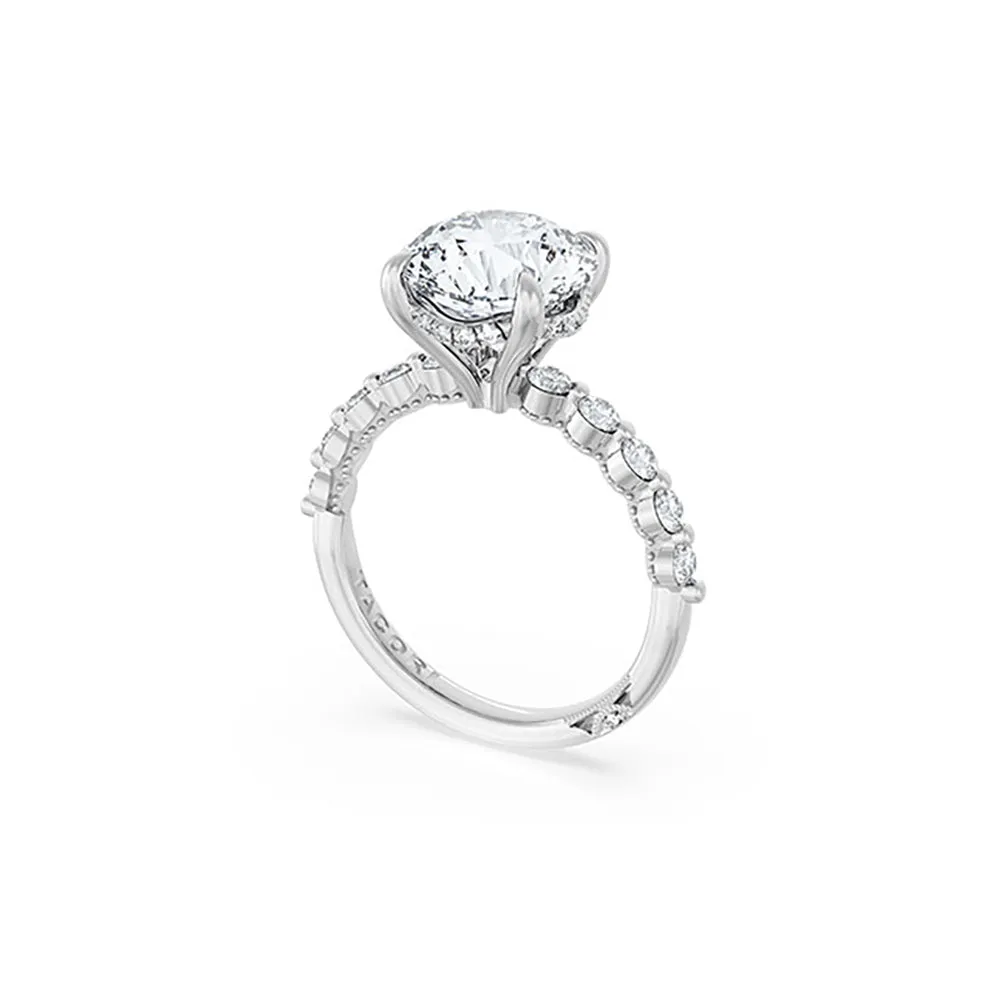 Tacori Sculpted Crescent Round Solitaire Engagement Ring Setting