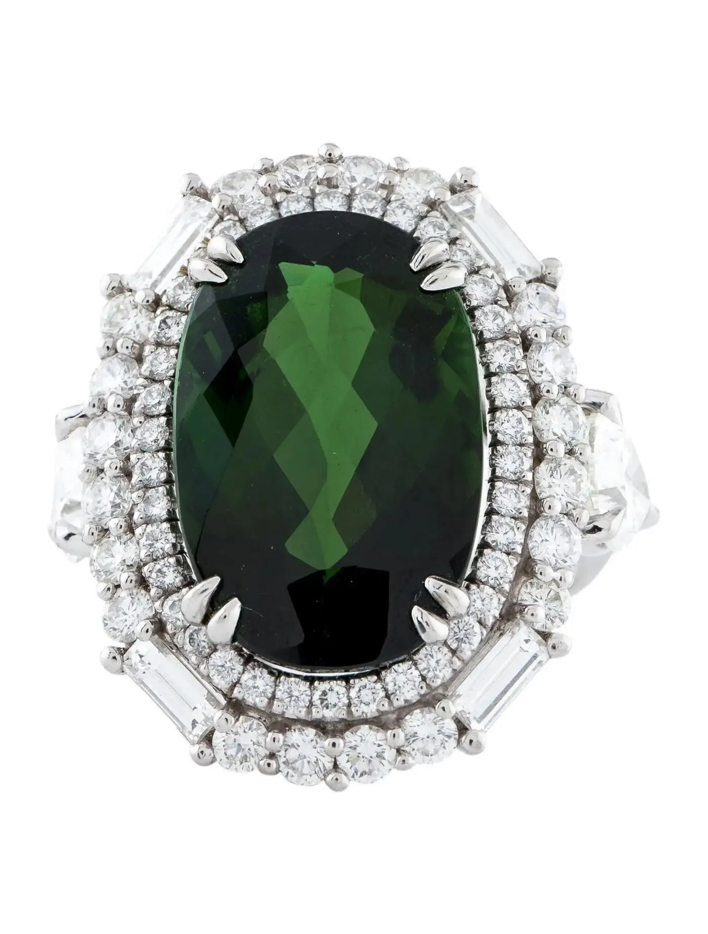 Tourmaline & Diamond Ring