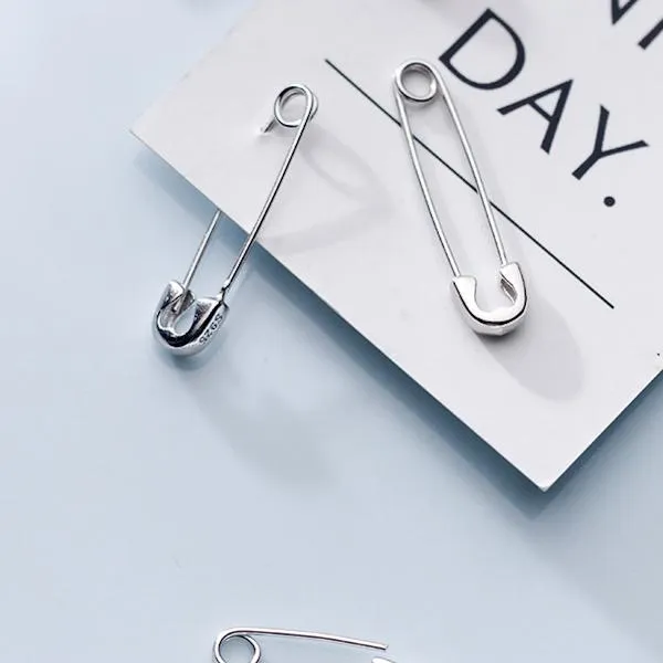 Unique Minimalist Paper Clip Earrings - One pair