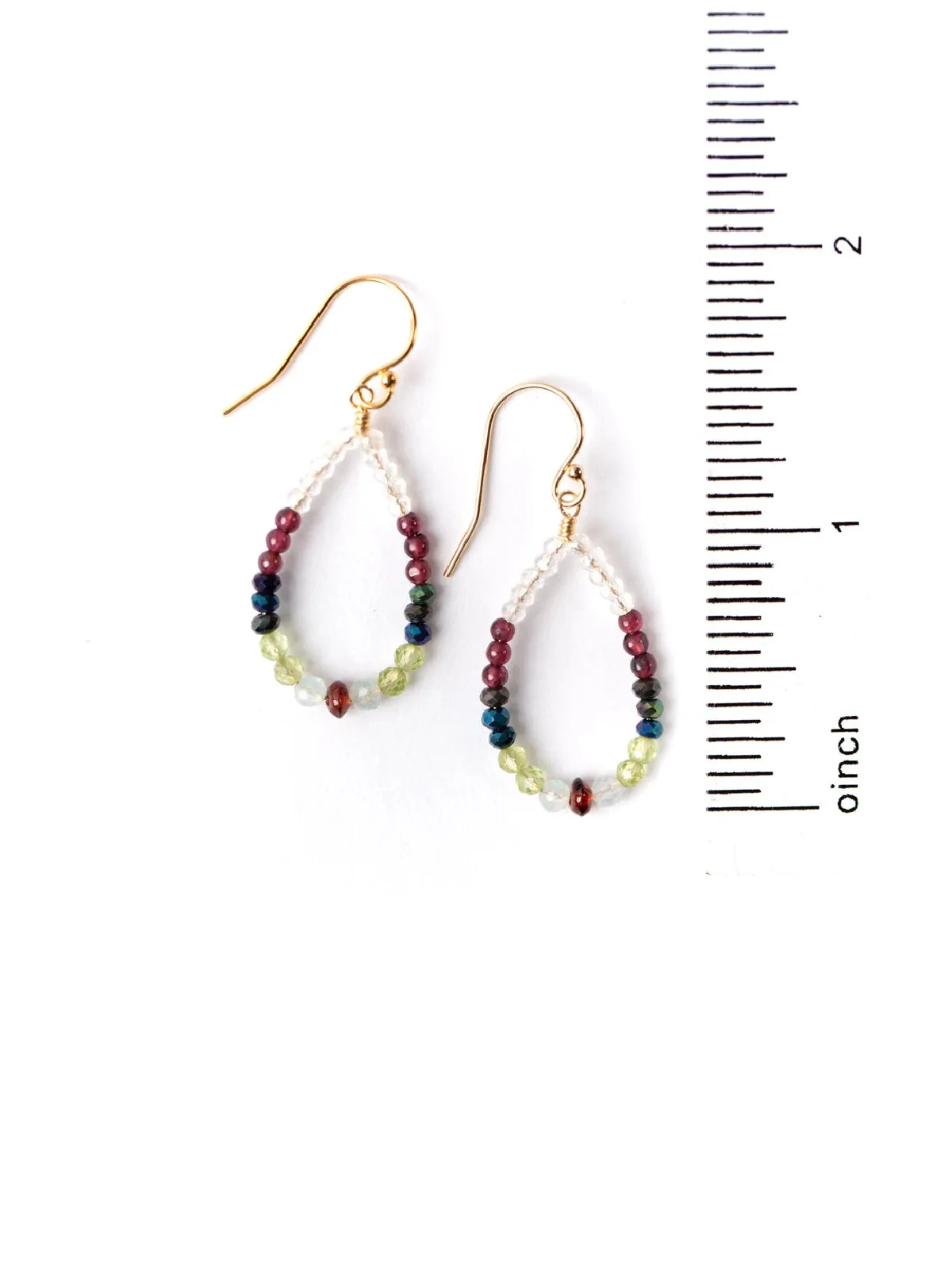 Vineyard Beaded Teardrop Dangles by Anne Vaughan