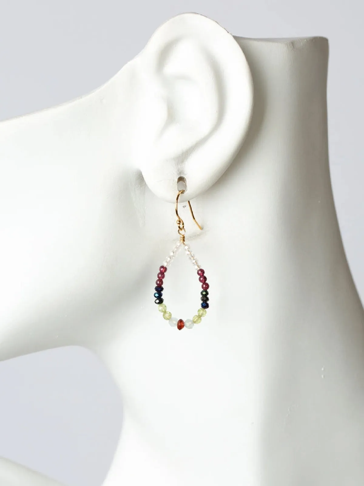 Vineyard Beaded Teardrop Dangles by Anne Vaughan