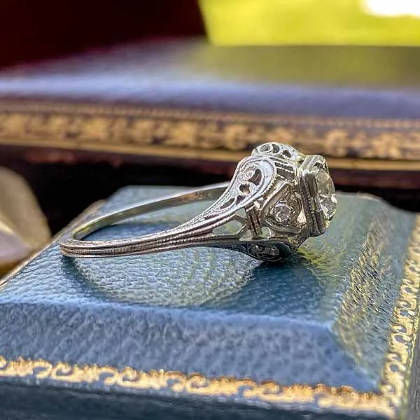 Vintage Filigree Engagement Ring