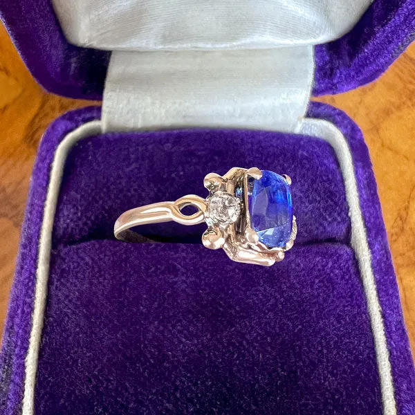 Vintage Sapphire & Diamond Ring