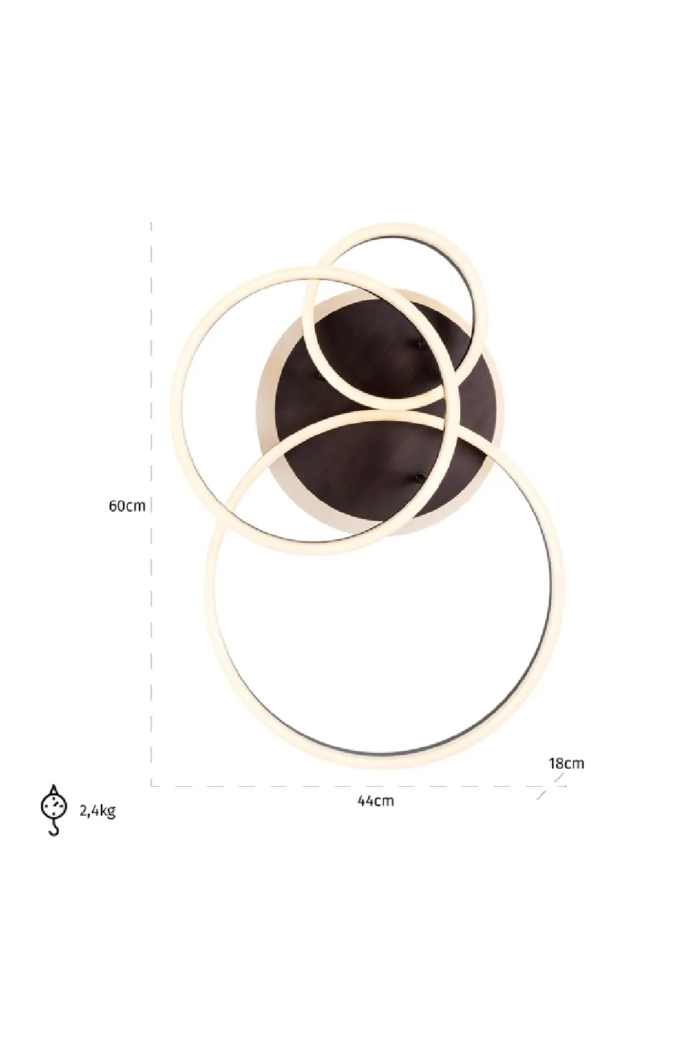 White Rings Ceiling Light | OROA Mosa